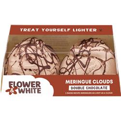 Flower & white Double Chocolate Meringue Clouds