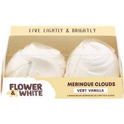 Flower & White Vanilla Meringue Clouds