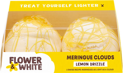Flower & White Lemon Drizzle meringue Clouds